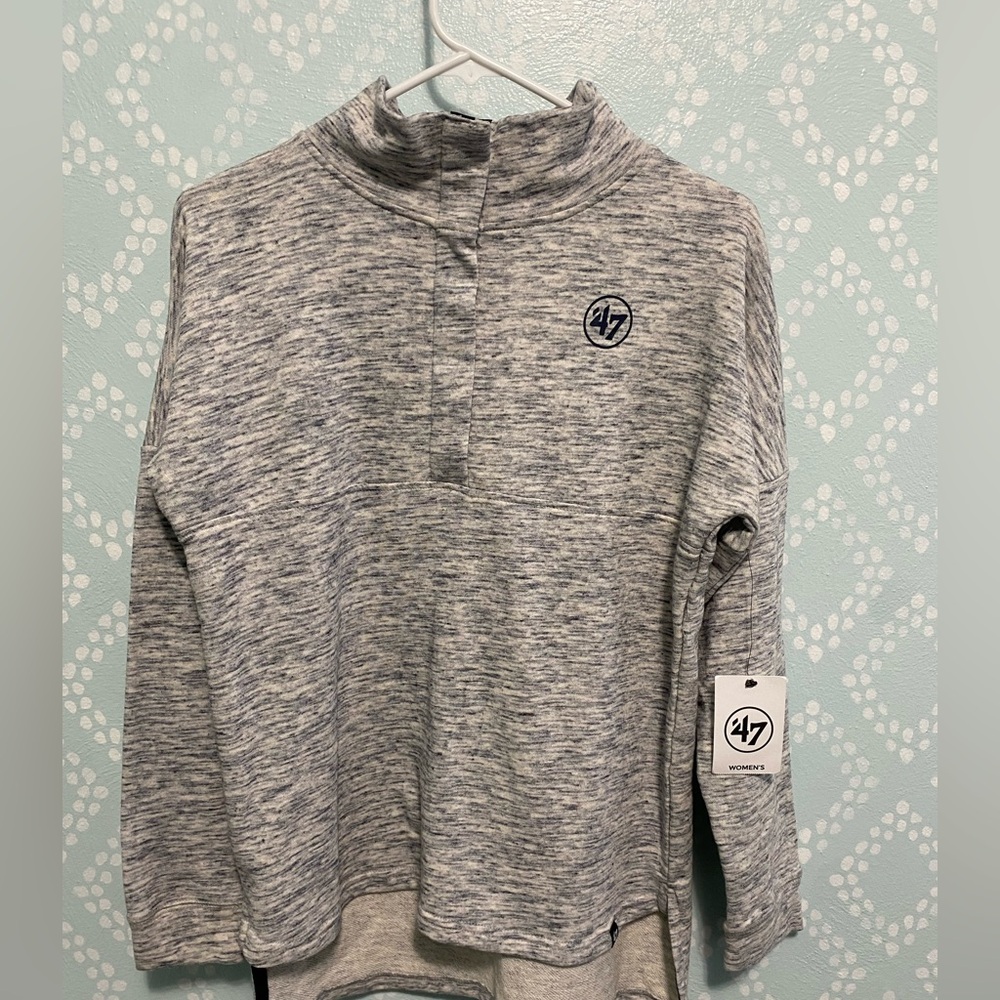 ‘47 Brand Women’s Quarter Snap Marbled Top